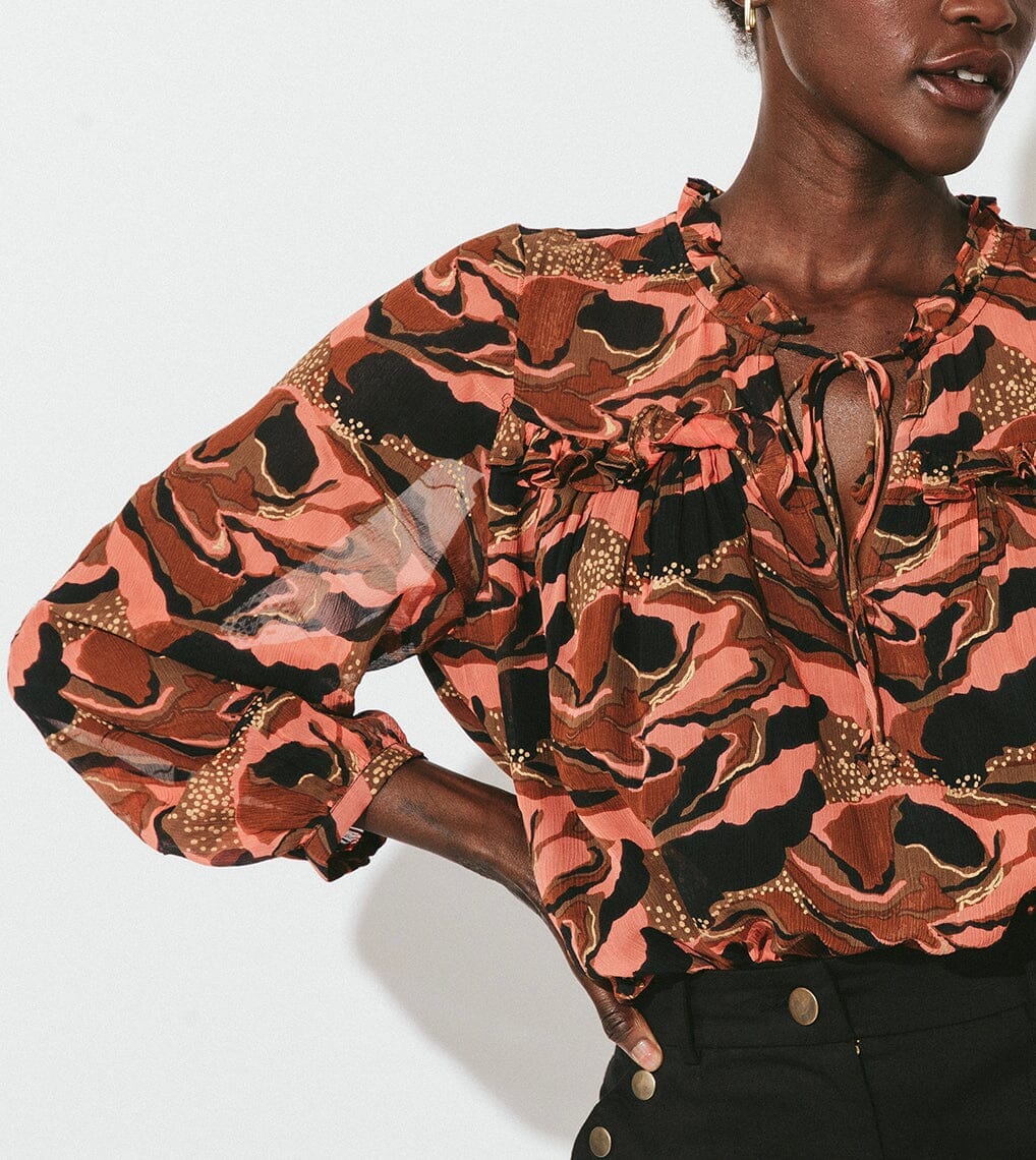 Zara Printed Shirt  Printed blouse top, Print clothes, Leopard print  fashion