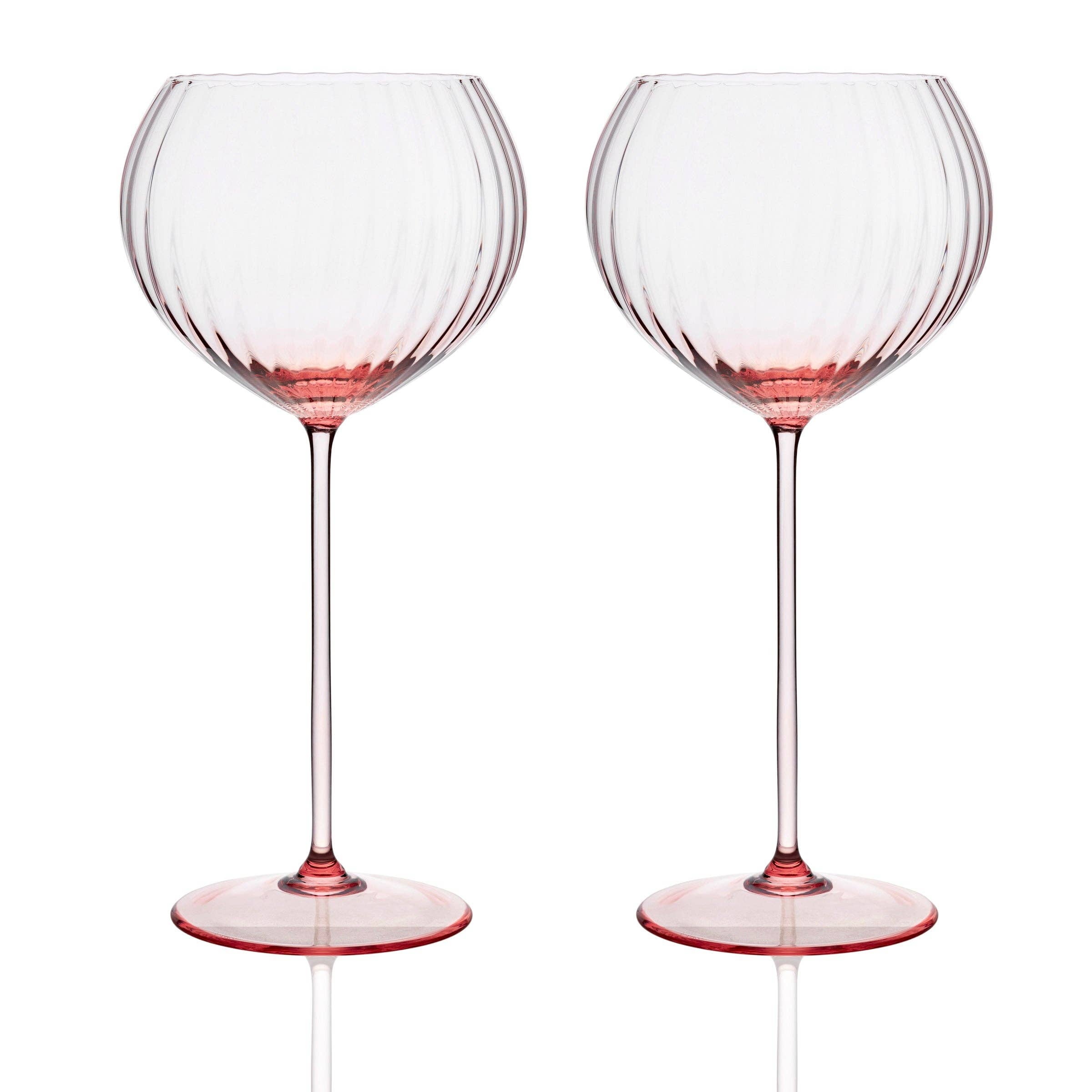 Caskata Quinn Martini Glasses, Set of 2, Mouth-Blown Glass