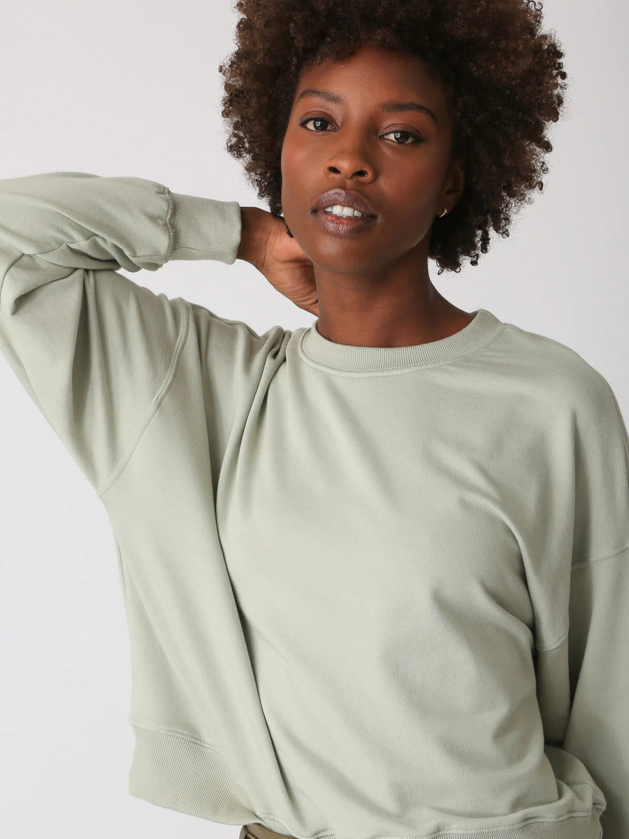 Classic Sweatshirt - Cool Sage Apparel & Accessories Electric & Rose 