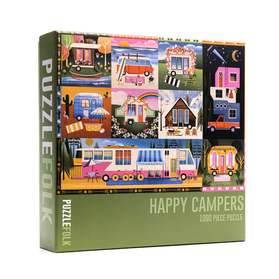 Happy Campers 1,000 Piece Puzzle Puzzlefolk 