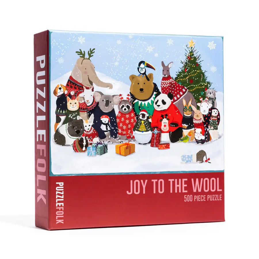 Joy to the Wool 500 piece Christmas puzzle Puzzlefolk 