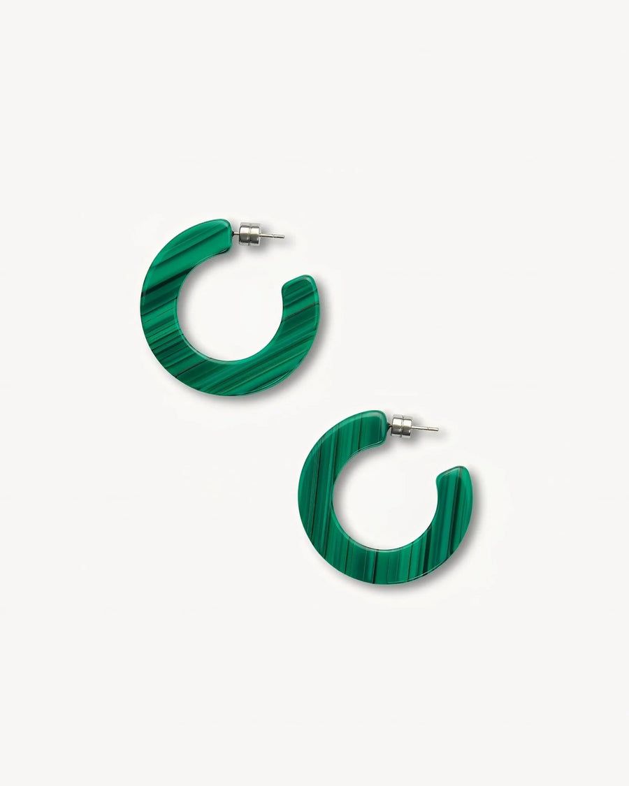 Kate Hoops Jewelry MACHETE Malachite 