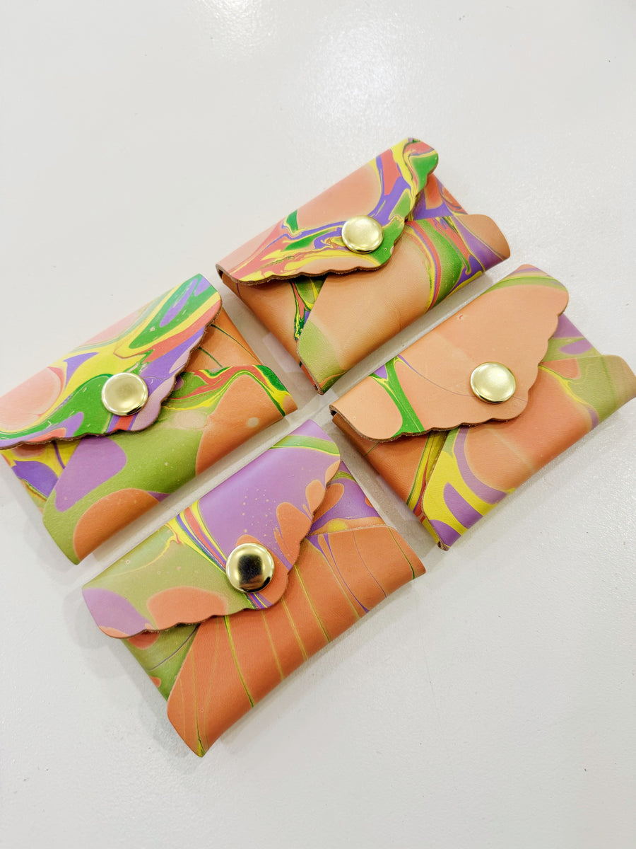 Leather Envelope Cardholders Accessories Glad & Young Studio Pink 