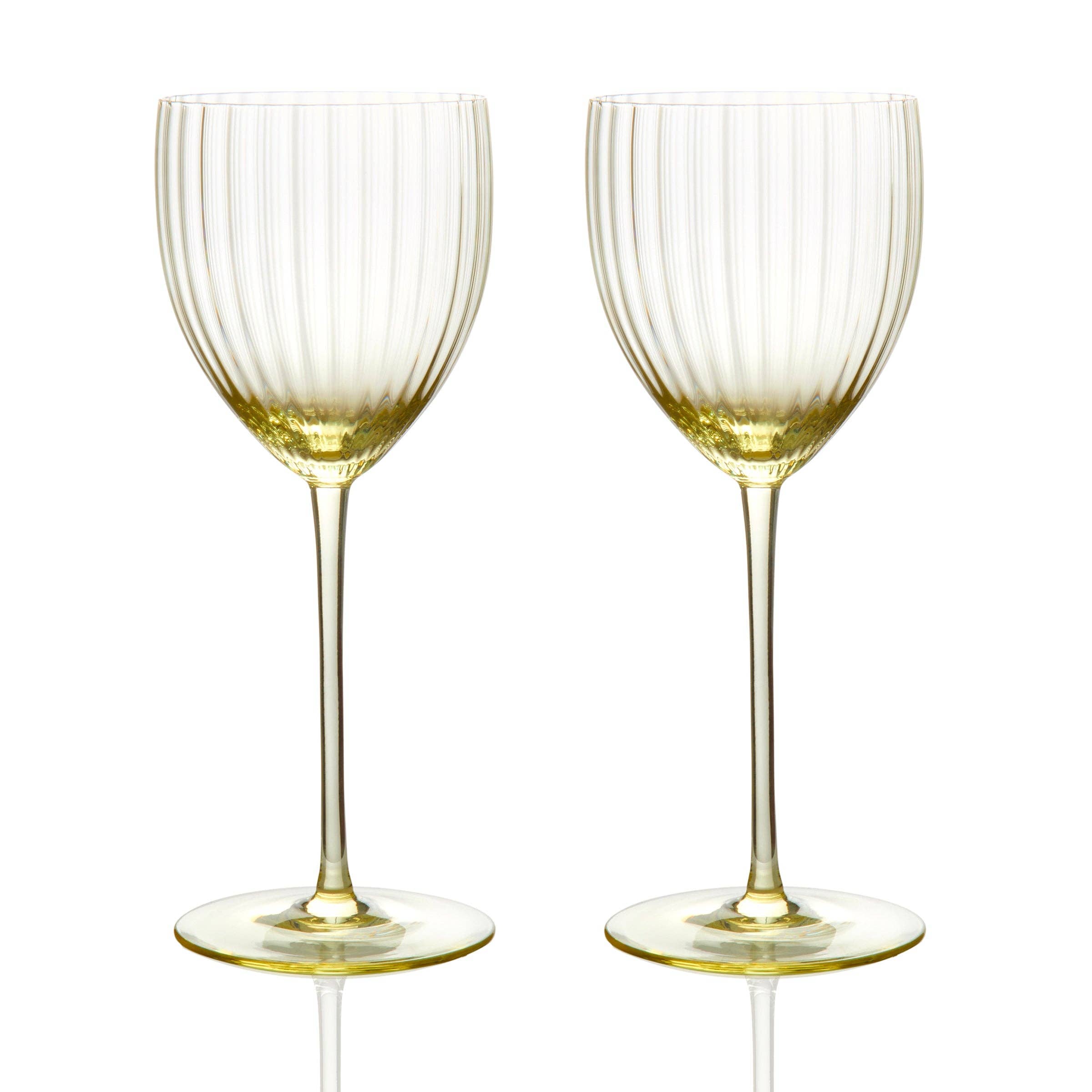 Caskata Quinn Martini Glasses, Set of 2, Mouth-Blown Glass