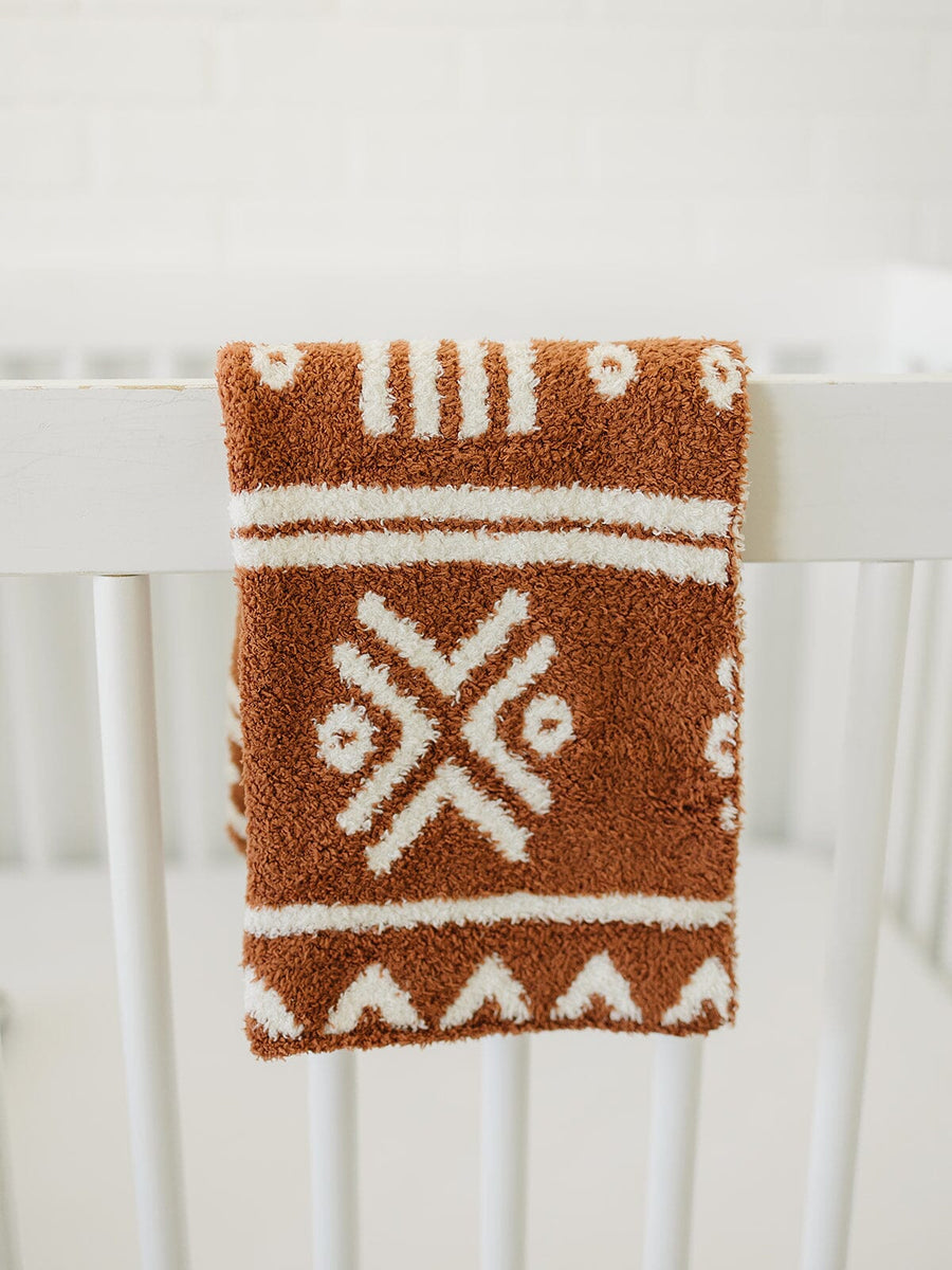 Rust Alpine Plush Blanket Mebie Baby 