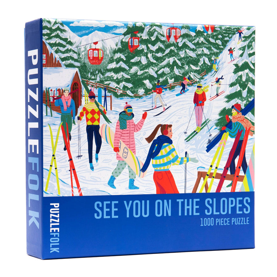 See You On the Slopes Adult Puzzle Puzzlefolk 